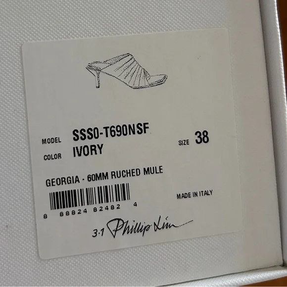 3.1 Phillip Lim Georgia Ruched Mule - Picture 3 of 9